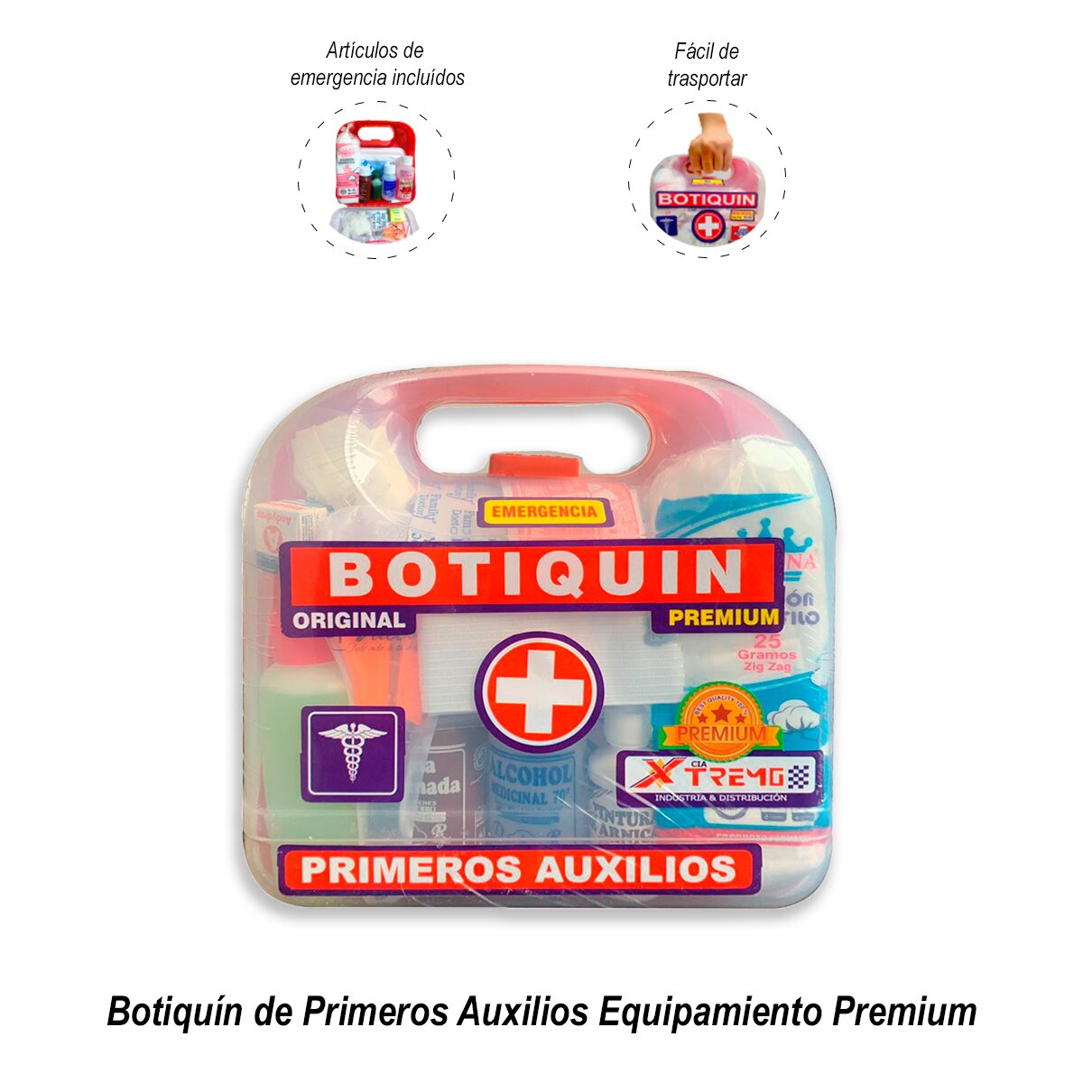 BOTIQUÍN DE PRIMEROS AUXILIOS EQUIPADO - 1