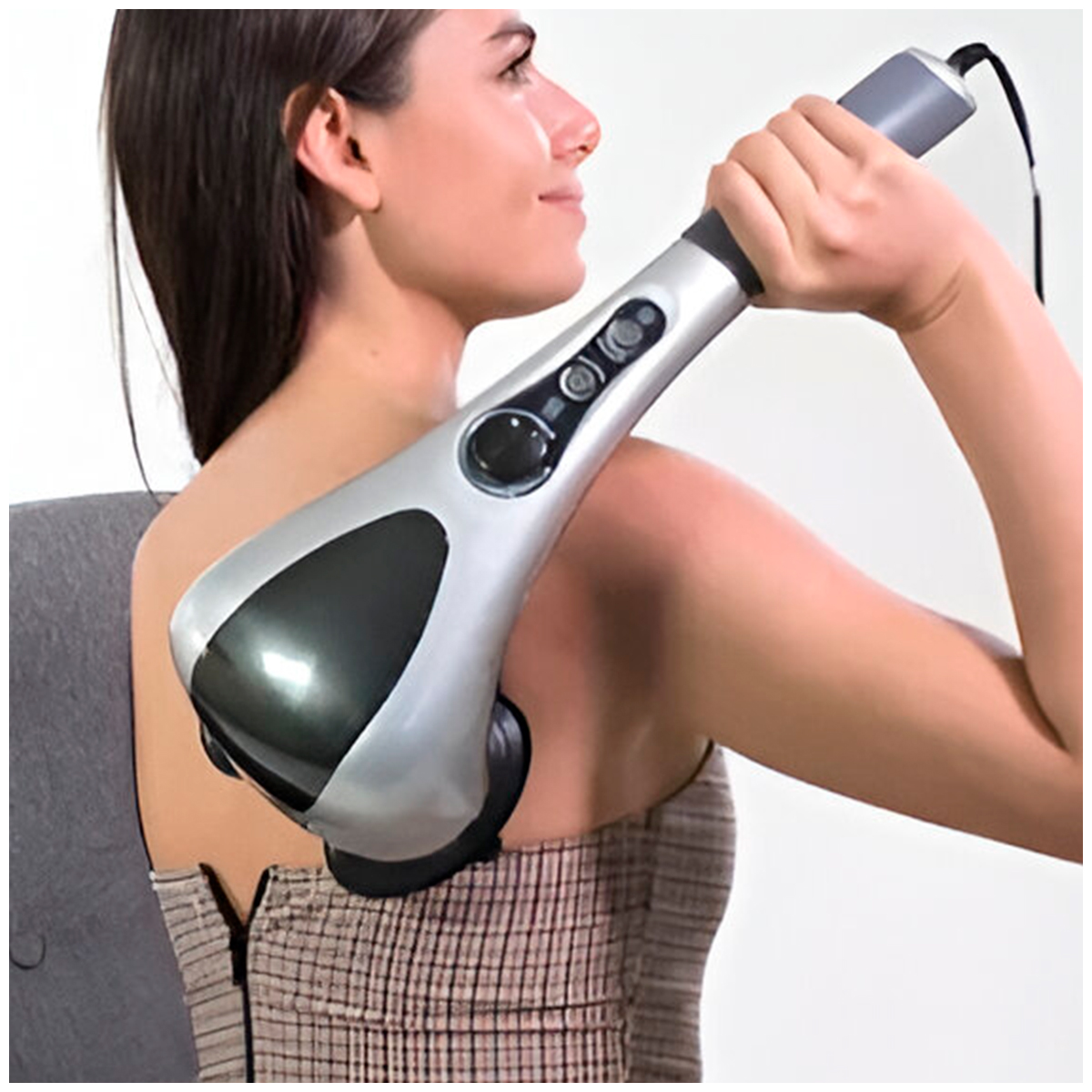 MASAJEADOR ELÉCTRICO CORPORAL INFRARROJO CON DOBLE CABEZAL - 3