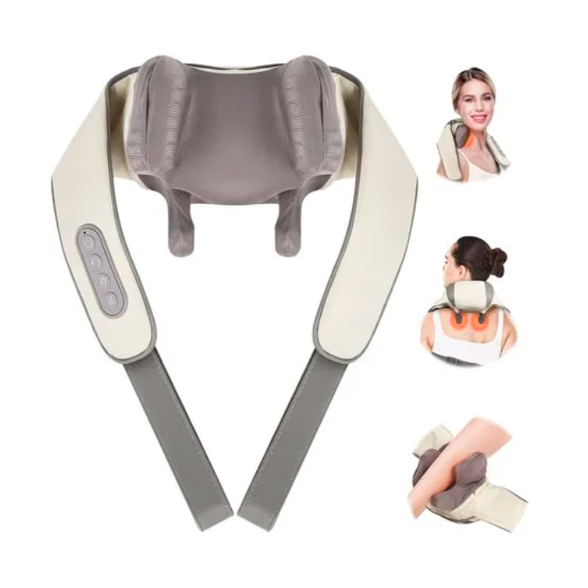 MASAJEADOR MUSCULAR CUELLO CERVICAL Y HOMBROS RECARGABLE - 1