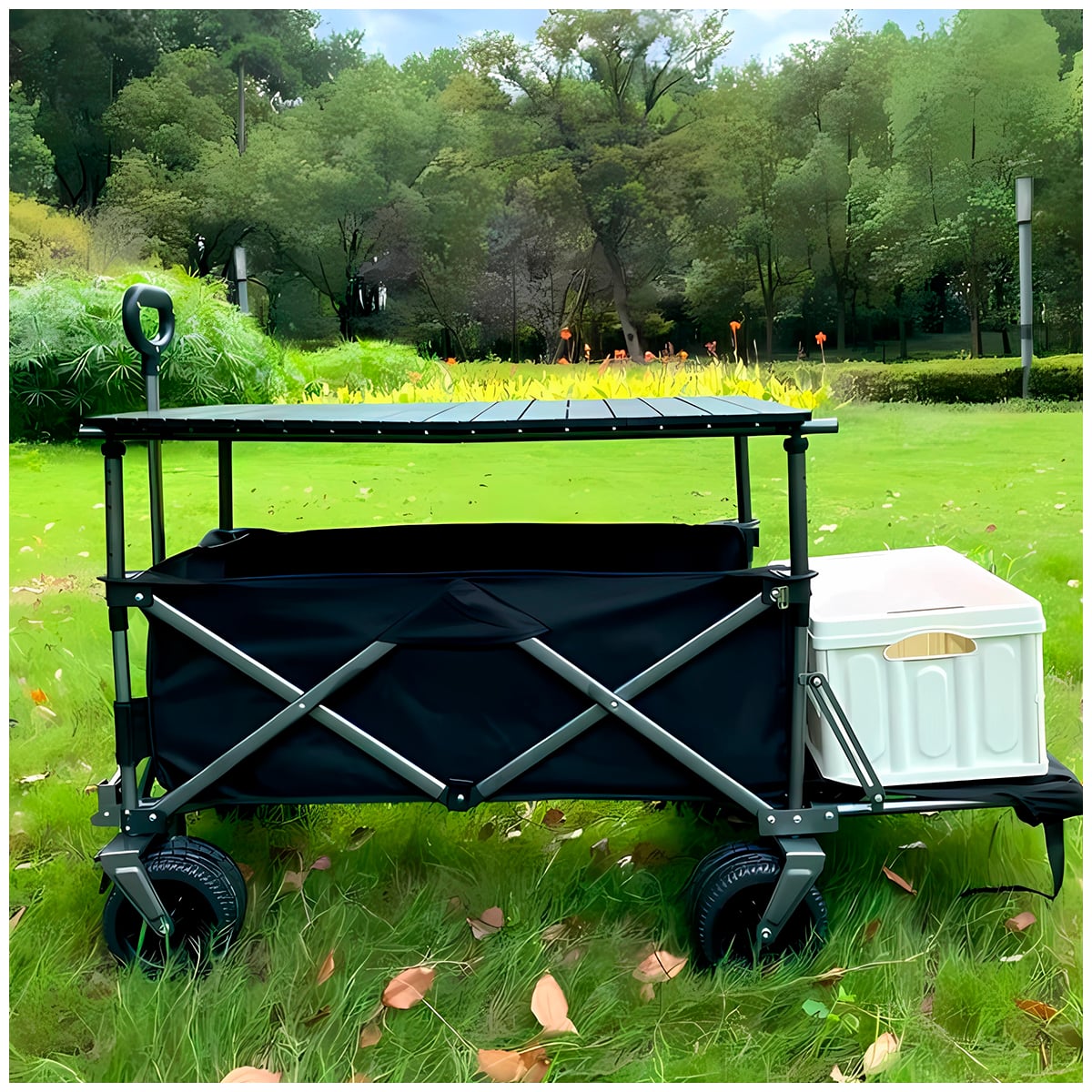 CARRITO PLEGABLE PARA COMPRAS Y CAMPING 76 X 49 (63-86) CM - 3