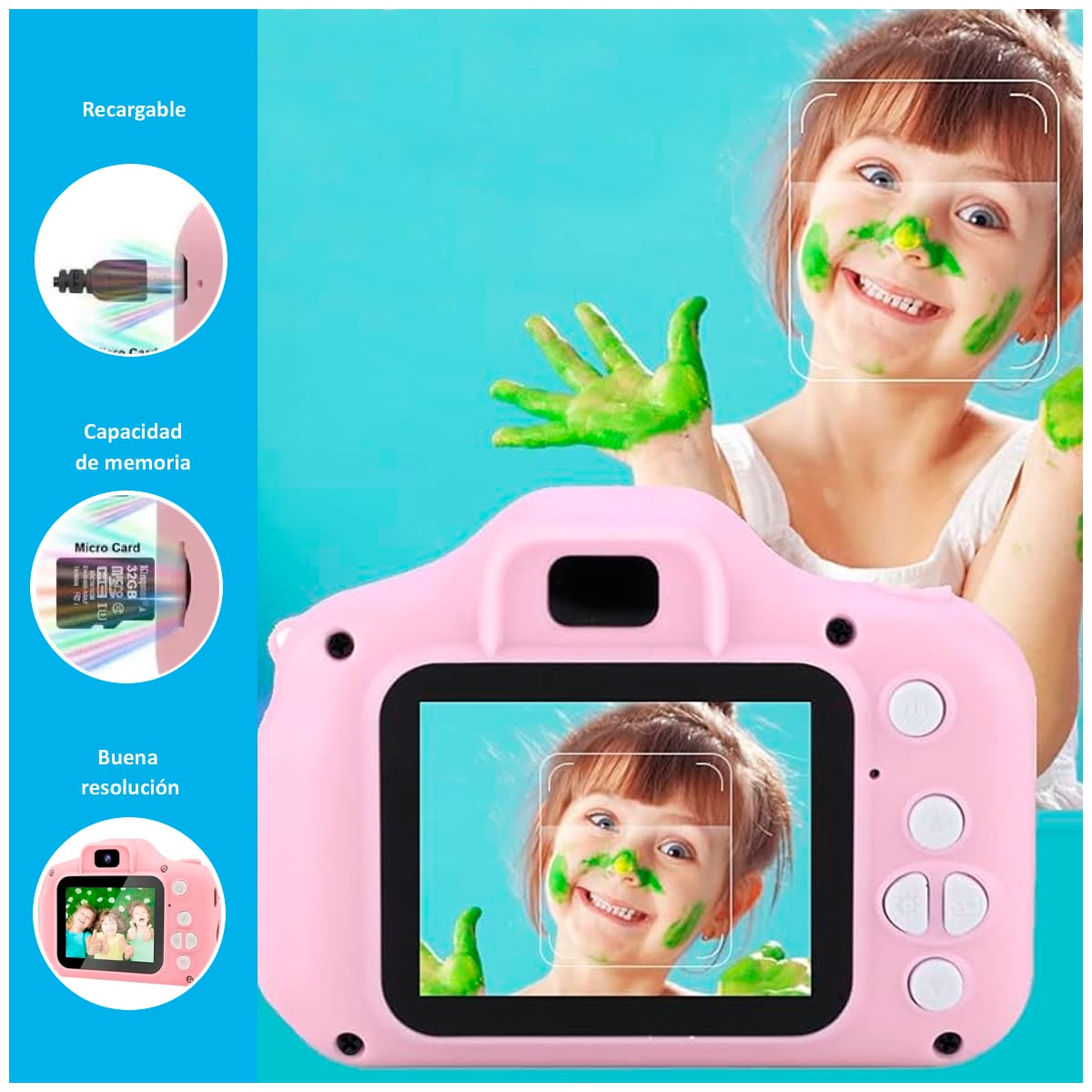 MINI CÁMARA DIGITAL PARA NIÑOS - 2