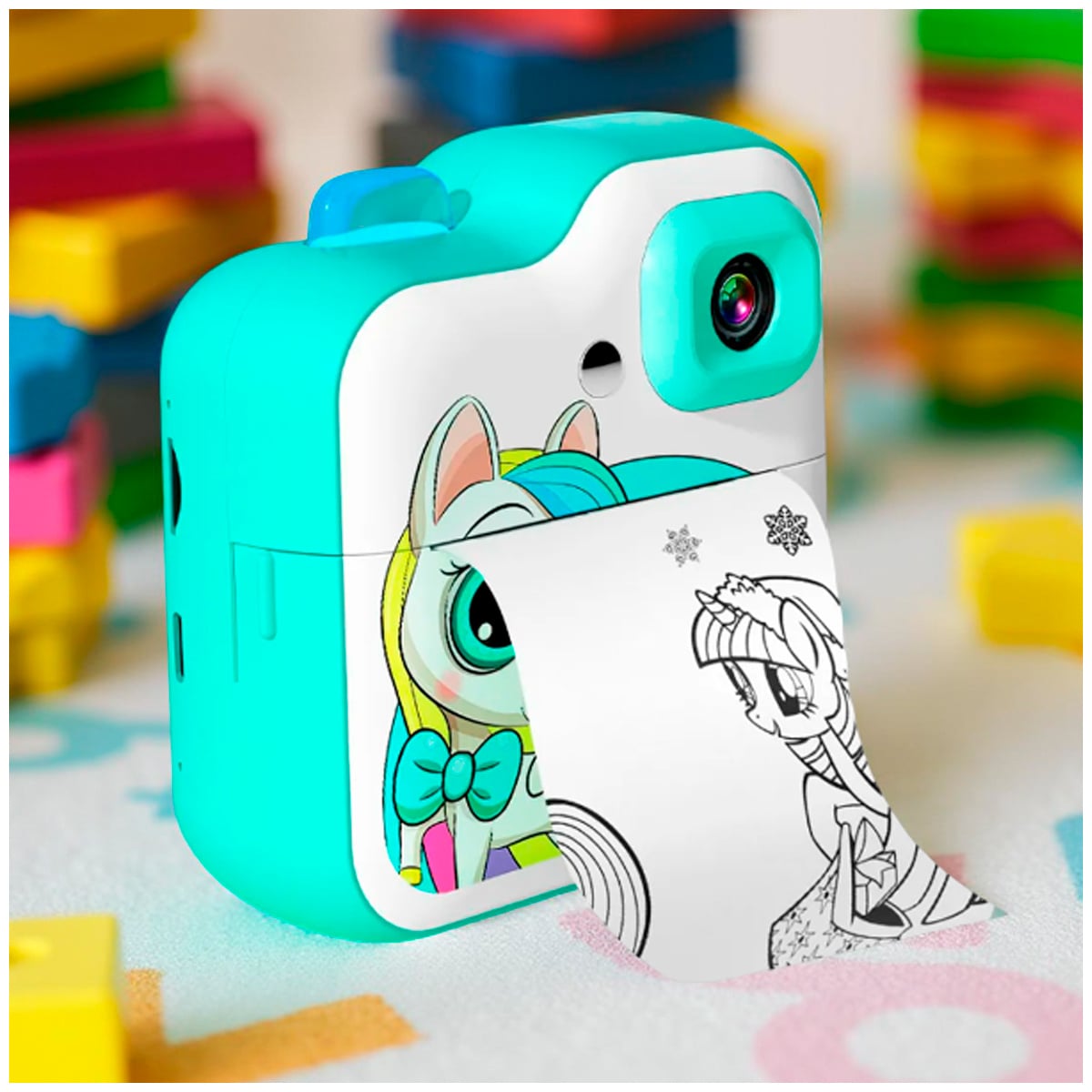 CÁMARA DIGITAL INFANTIL DISEÑO UNICORNIO CON 3 ROLLOS - 3