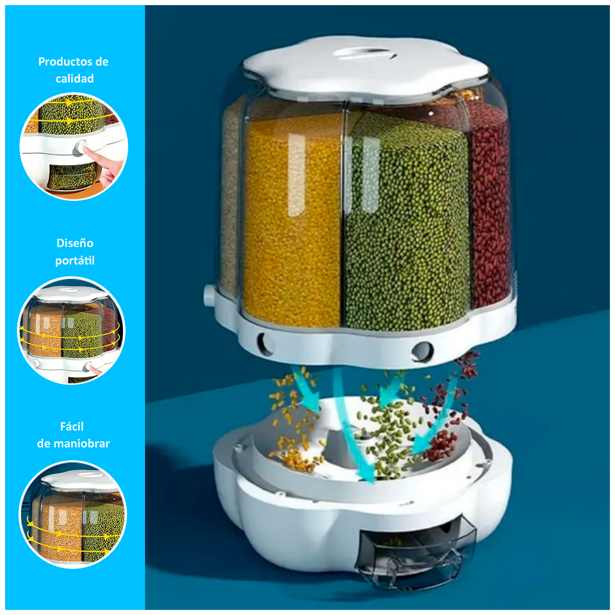 CUBO DISPENSADOR DE ARROZ - 2