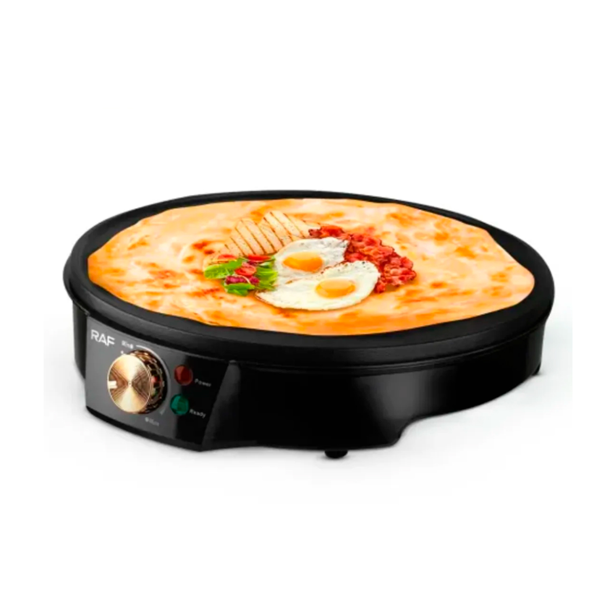 CREPERA DE 11 PULGADAS 1200W PLANCHA PARA PANQUEQUES ANTIADHERENTE - 1