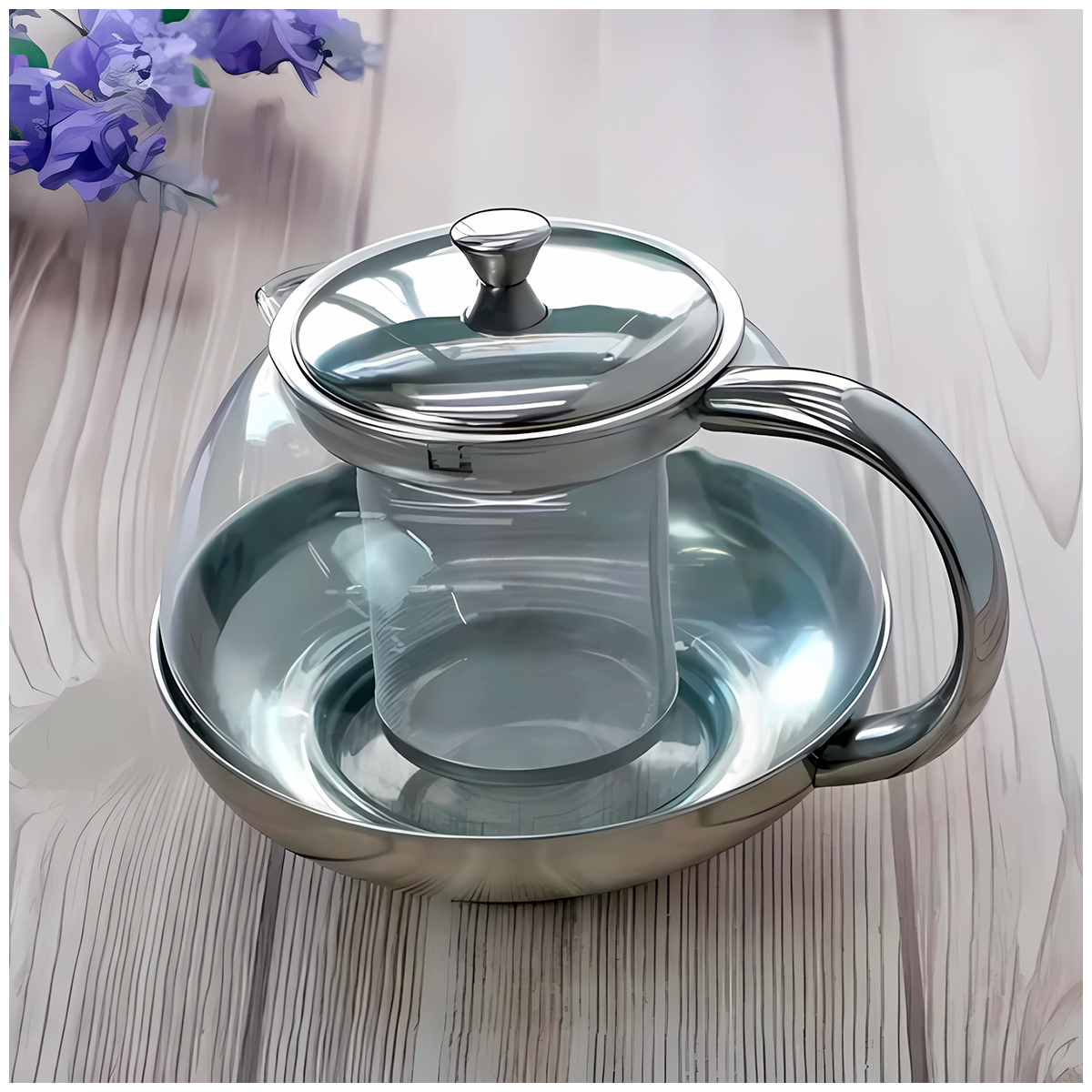 TETERA DE VIDRIO PARA CAFÉ Y TÉ - 3