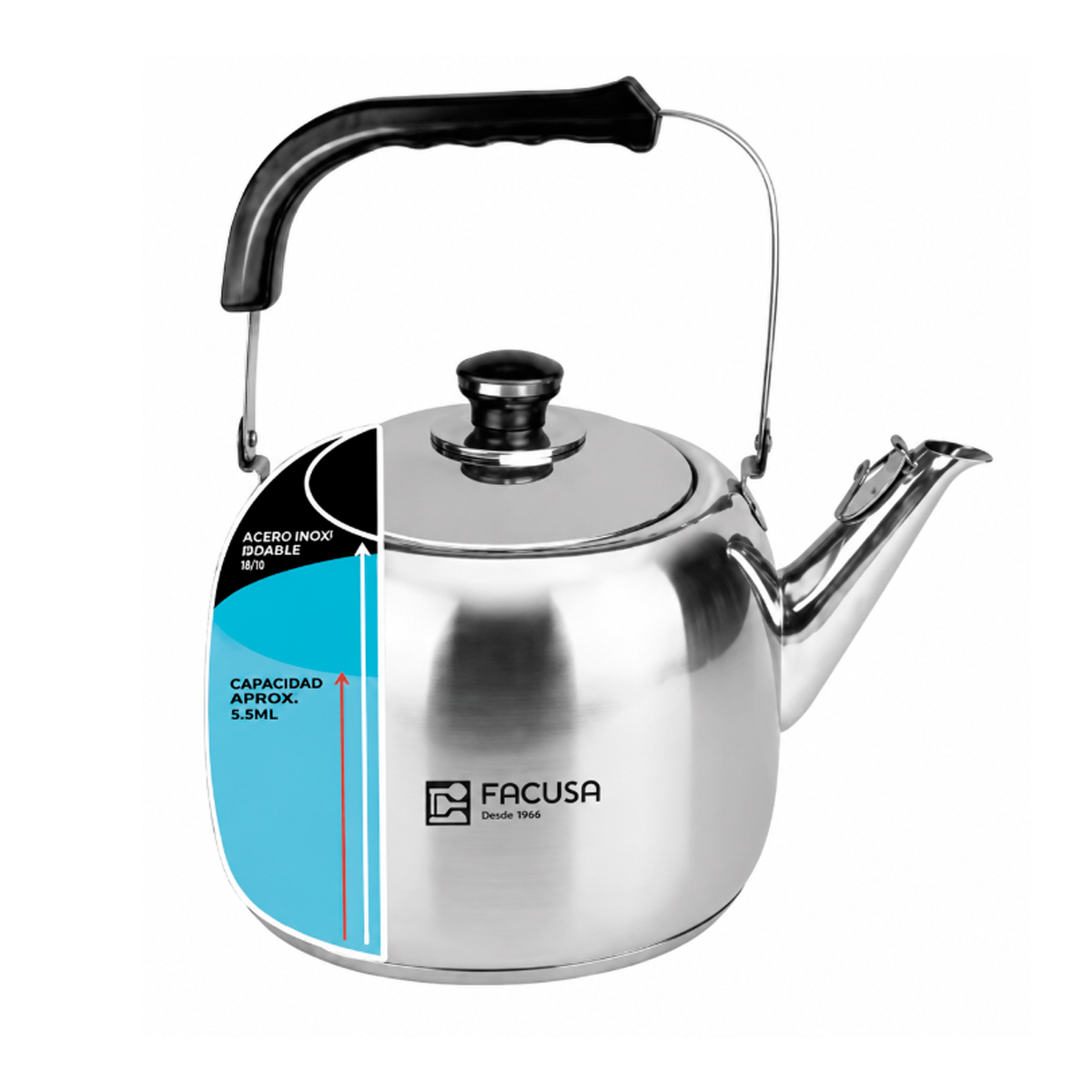 TETERA DE ACERO INOXIDABLE DE 5LTS - 1
