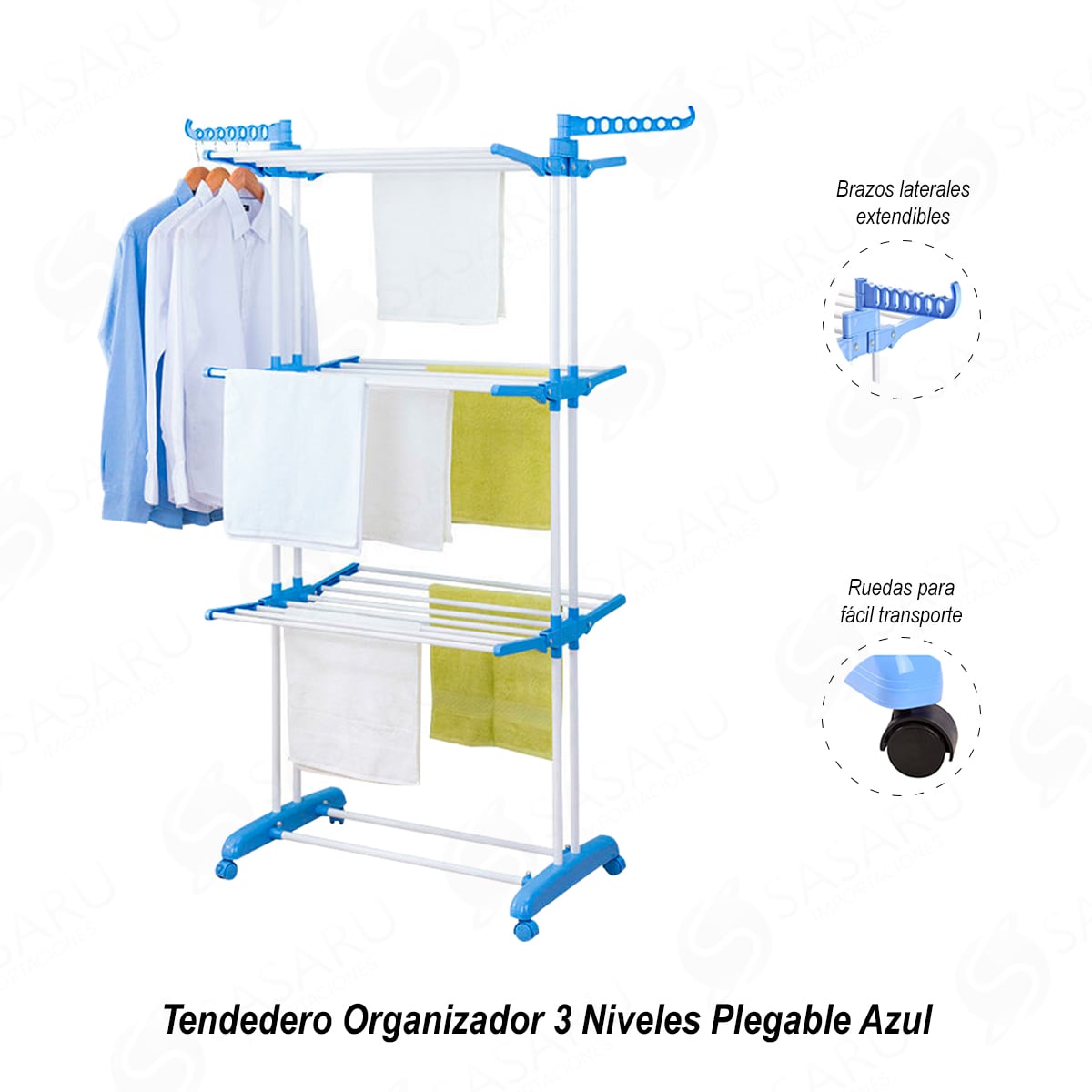 TENDEDERO ORGANIZADOR 3 NIVELES PLEGABLE - 1
