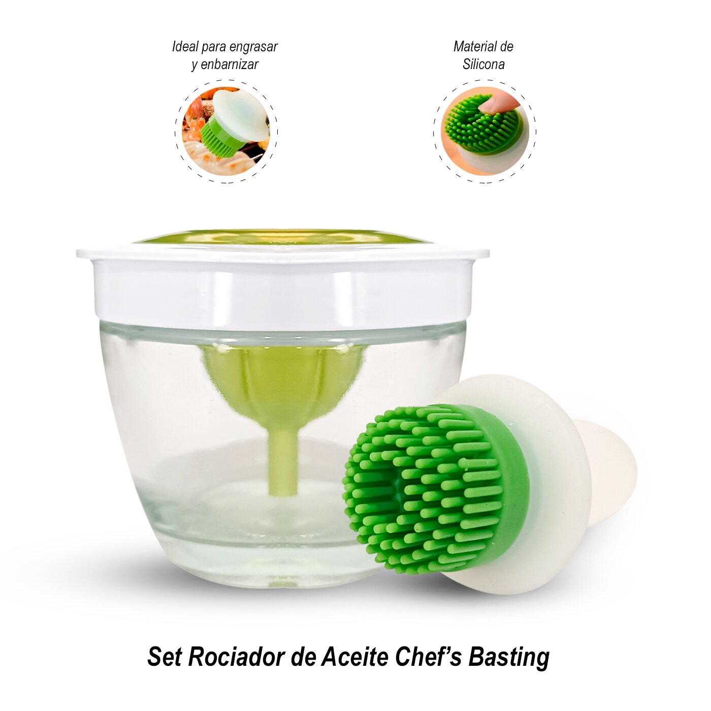SET ROCIADOR DE ACEITE CHEF’S BASTING - 1