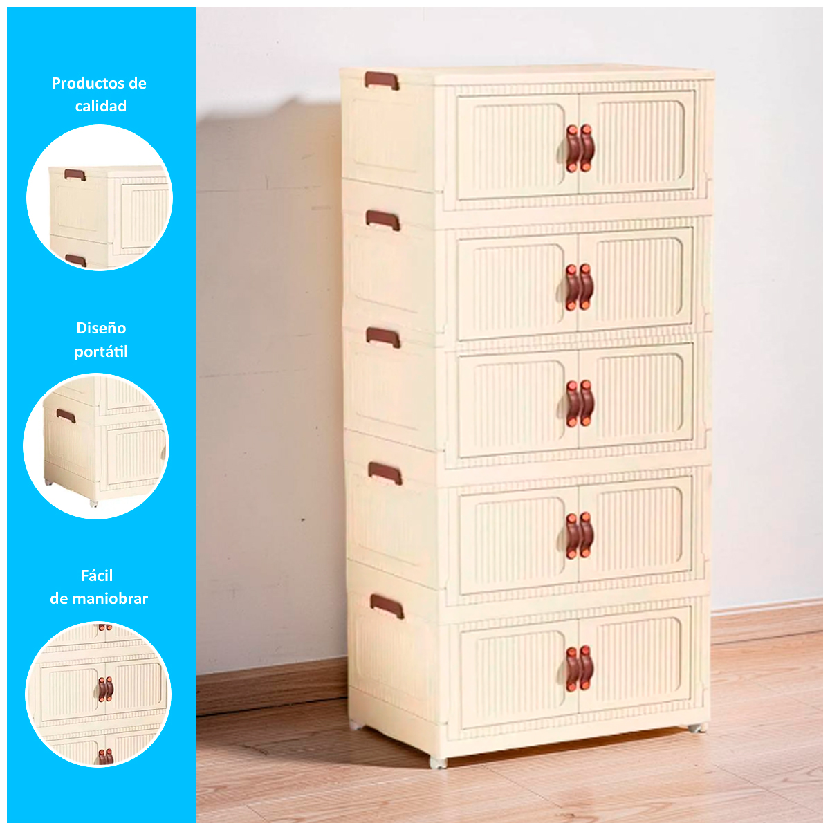ORGANIZADOR MULTIUSOS DE 5 PISOS DE 182CM - 2