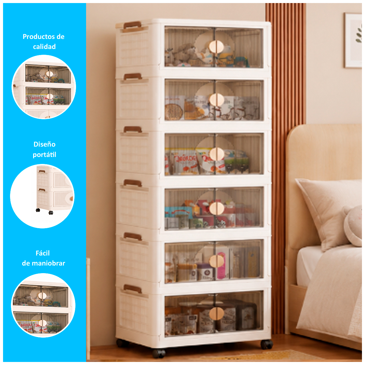 ORGANIZADOR MULTIUSOS DE 6 PISOS DE 171CM - 2