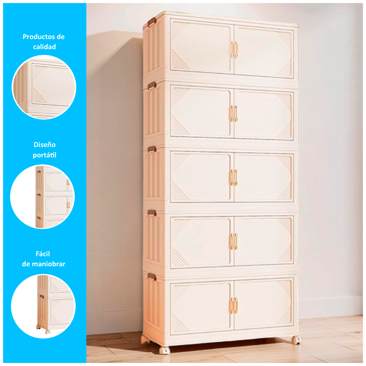 ORGANIZADOR MULTIUSOS DE 5 PISOS DE 187CM - 2