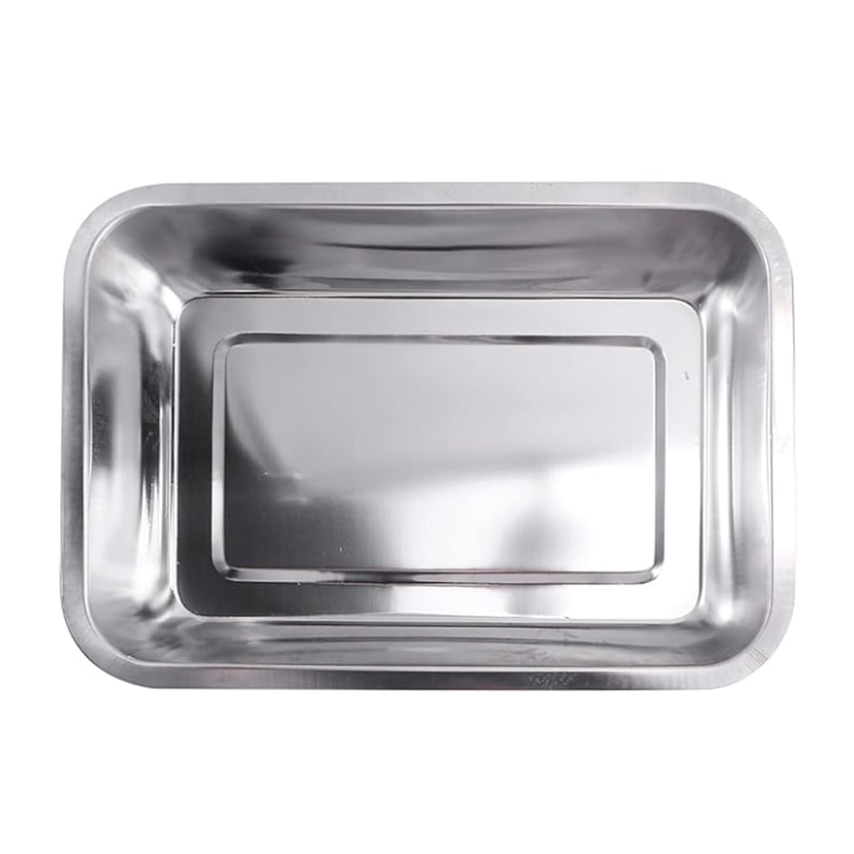 BANDEJA DE ACERO INOXIDABLE 50X35X7CM - 1