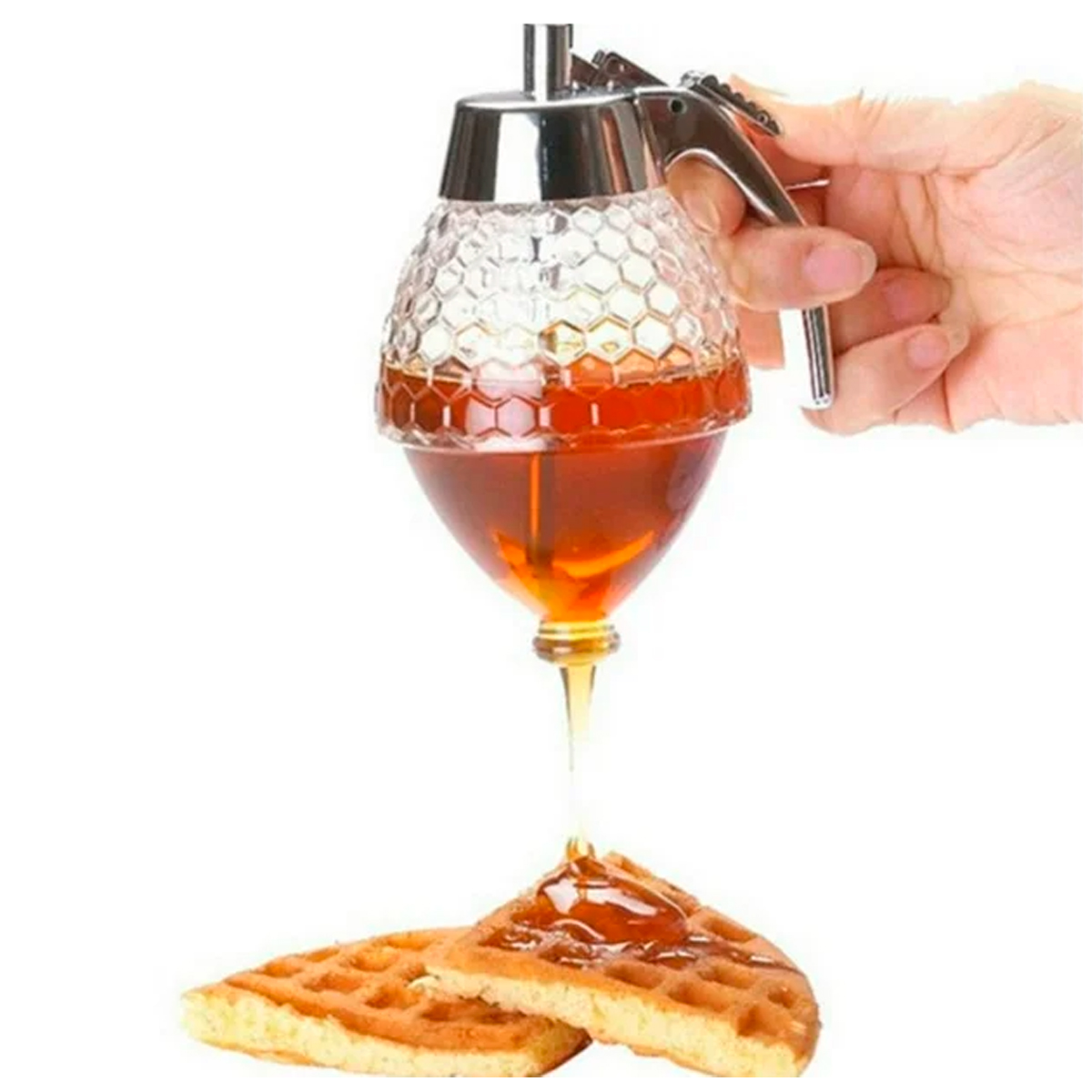 DISPENSADOR DE MIEL CON SOPORTE - 1