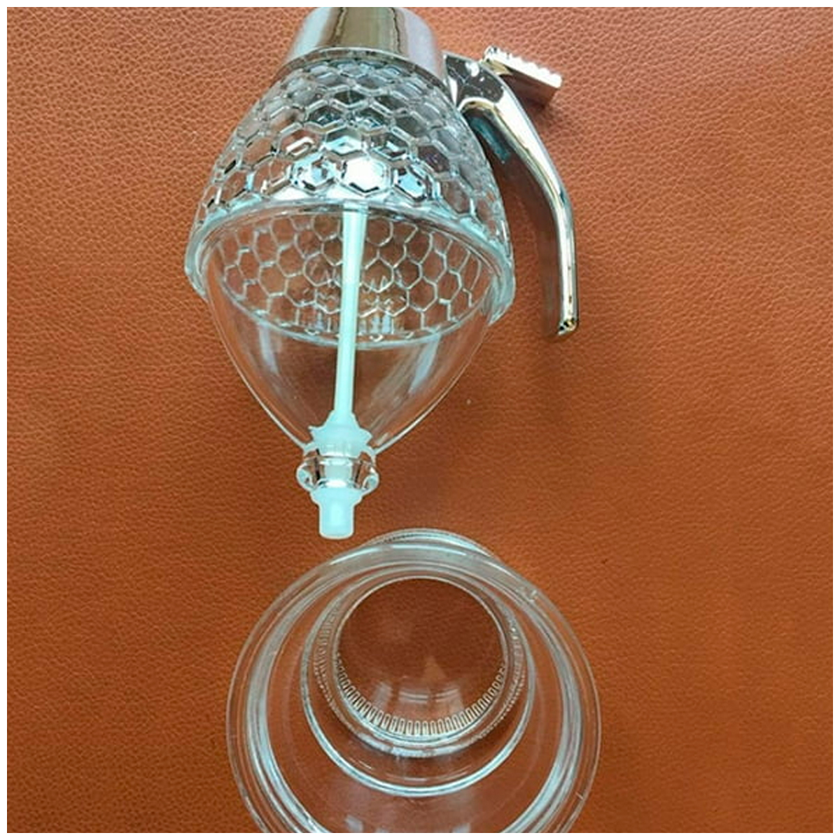 DISPENSADOR DE MIEL CON SOPORTE - 3