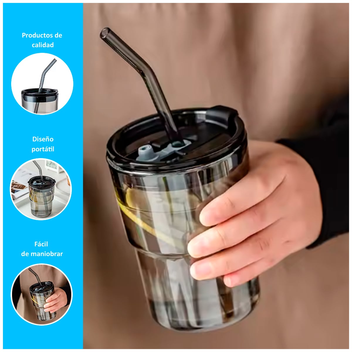TAZA DE VIDRIO DE ALTA CALIDAD - 2