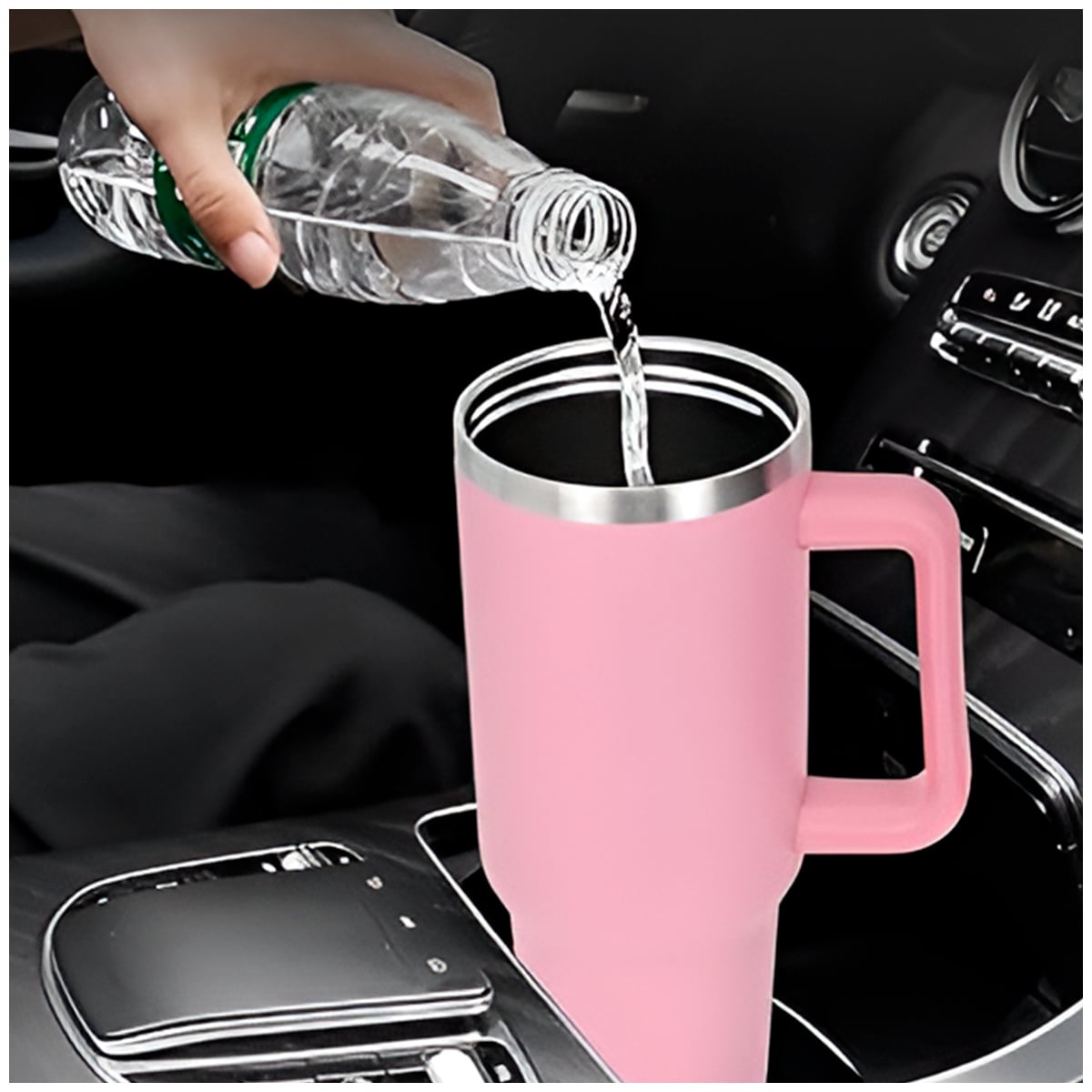 TAZA DE ACERO INOXIDABLE CON MANGO - 3