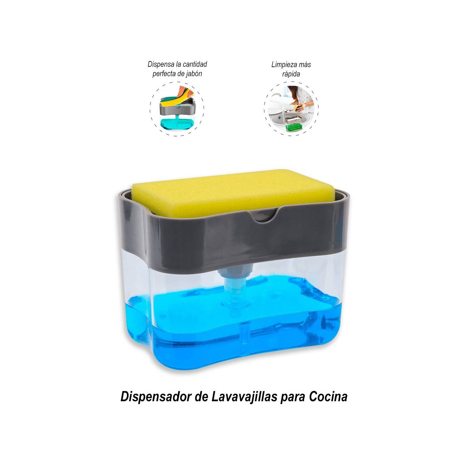 DISPENSADOR DE LAVAVAJILLAS JABÓN LÍQUIDO PARA COCINA - 1
