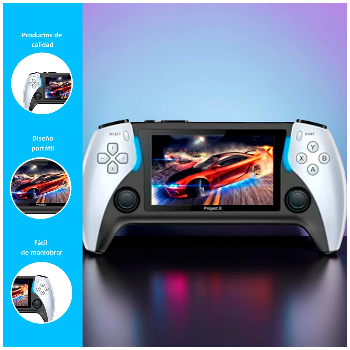 CONSOLA VIDEOJUEGOS RETRO PROJECT X BLANCO - 2