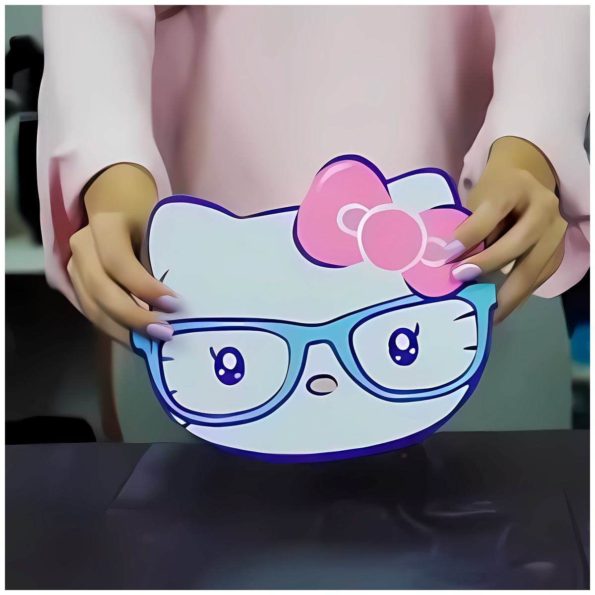 MOUSE PAD HELLO KITY CON LENTES - 3