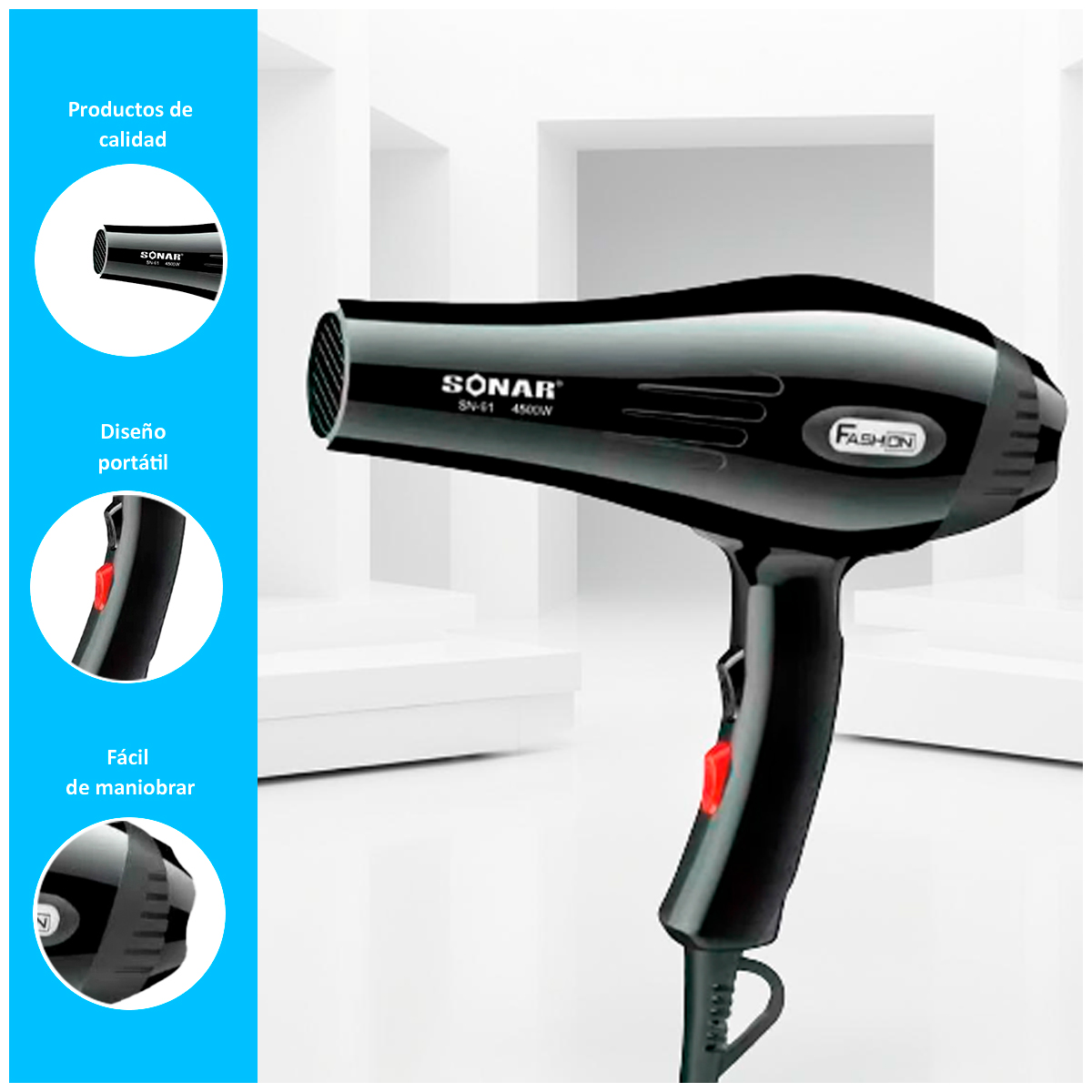 SECADORA DE CABELLO SONAR 5 EN 1 - 2