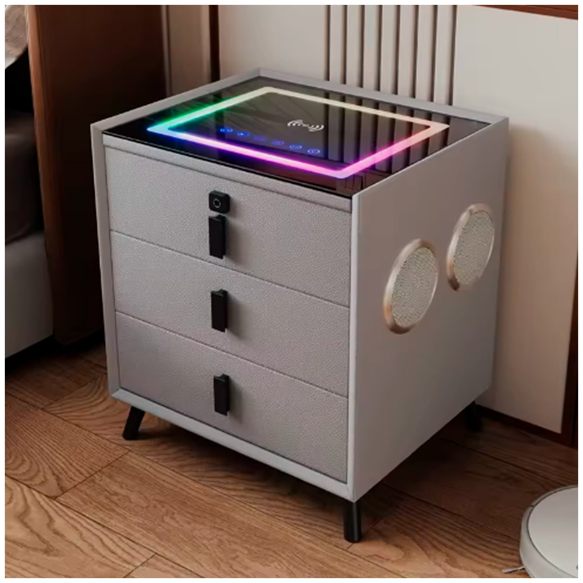 MESA DE NOCHE SMART DE 3 CAJONES - 1