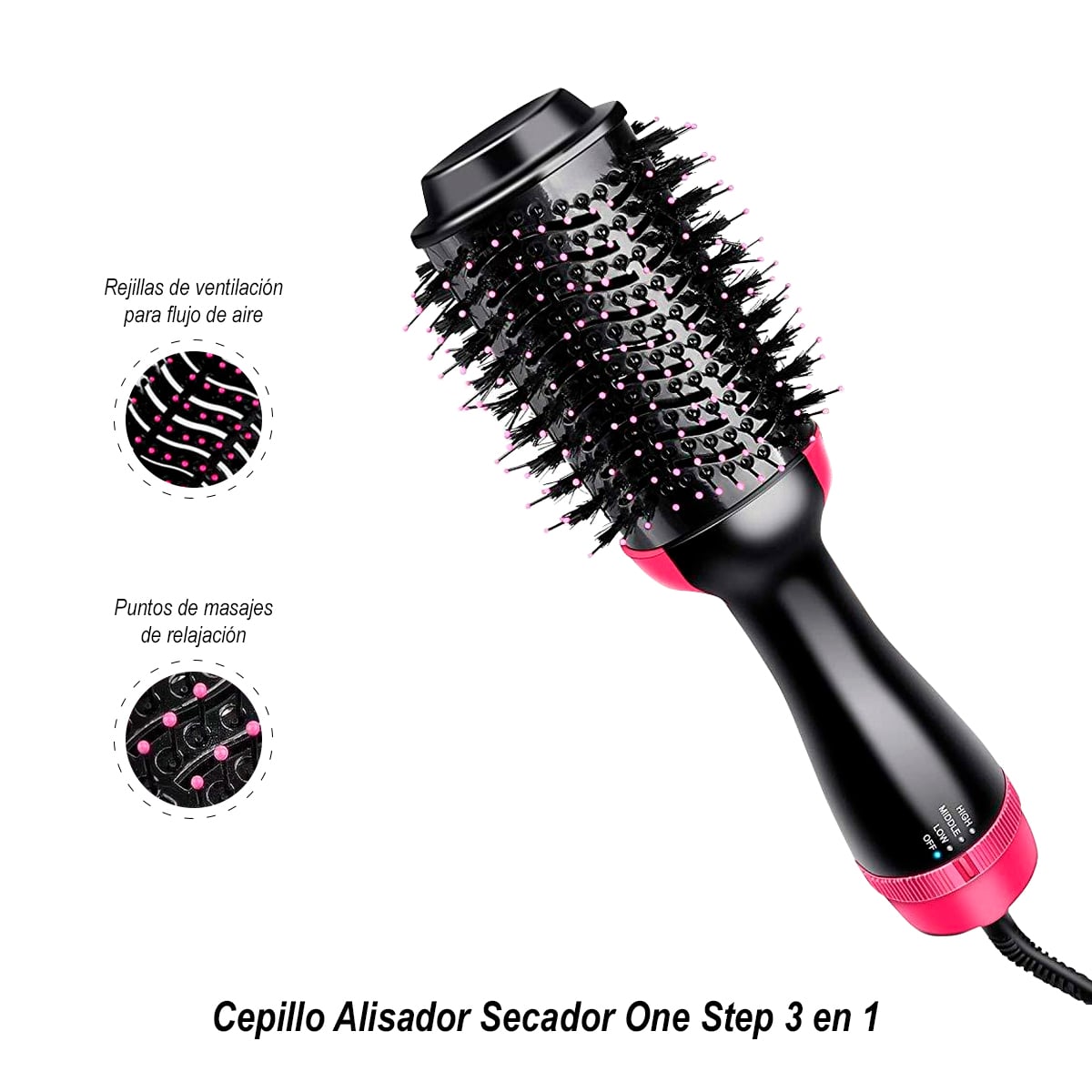CEPILLO ALISADOR SECADOR ONE STEP 3 EN 1 - 1