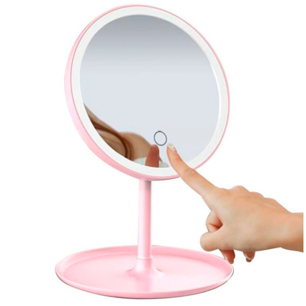 ESPEJO LED TACTIL MAQUILLAJE LUZ ESCRITORIO - 1