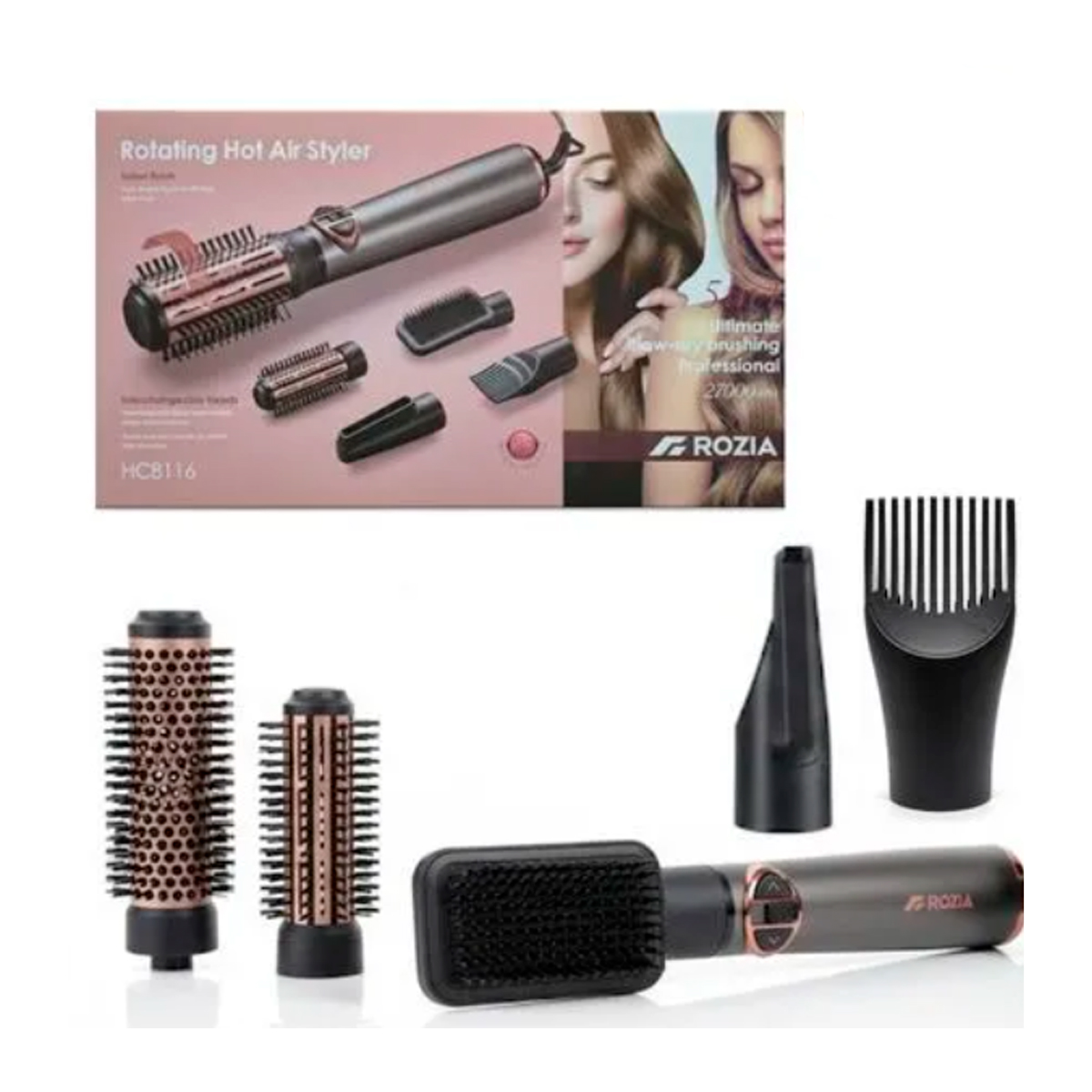 CEPILLO ROTATING HOT AIR STYLER ROZIA 5 EN 1 - 1