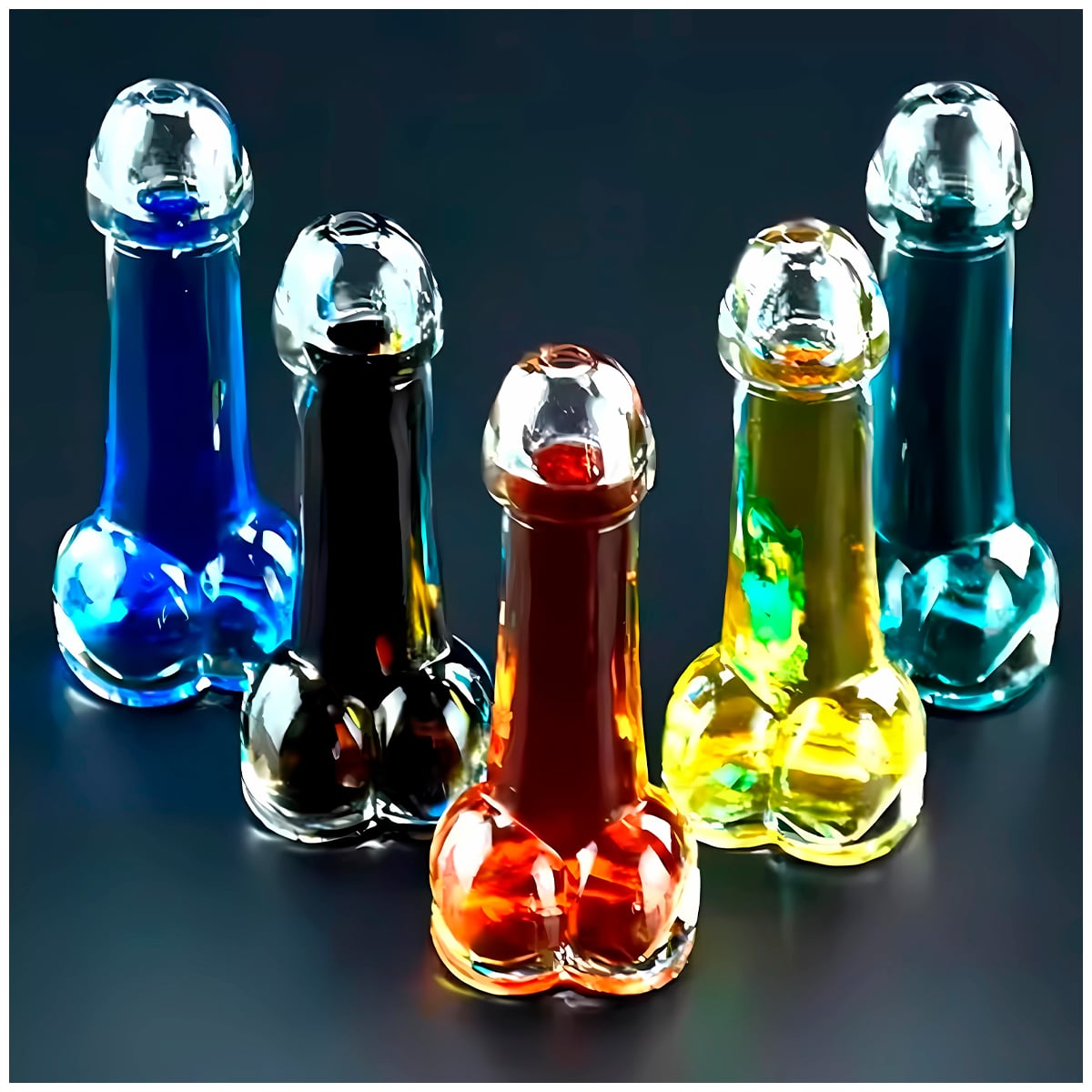 COPA DE VIDRIO DE 150ML FORMA DE MIEMBRO PARA FIESTAS - 3