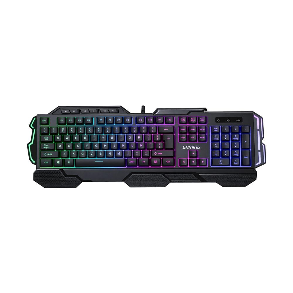 TECLADO GAMER RGB FULL SIZE USB CON ANTI-GHOSTING - 1