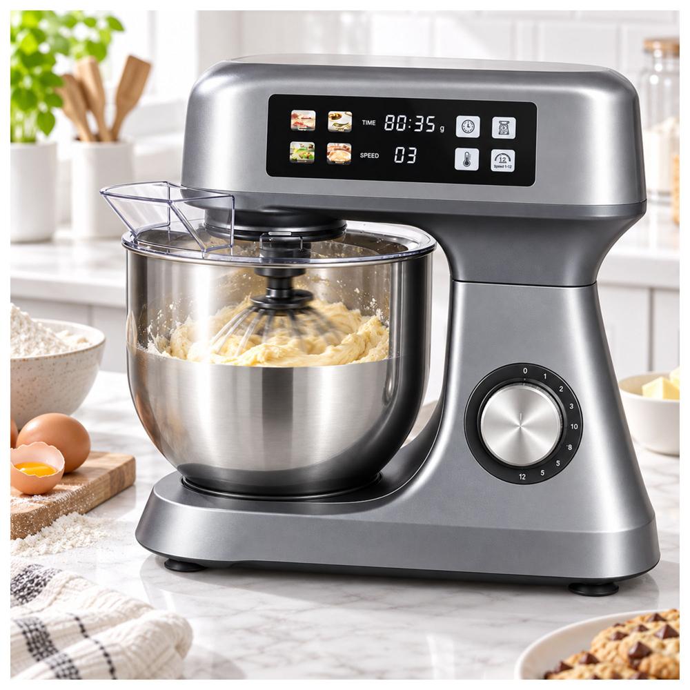 BATIDORA PLANETARIA DIGITAL DE PEDESTAL 7L 2000W 12 VELOCIDADES 3 EN 1 - 3