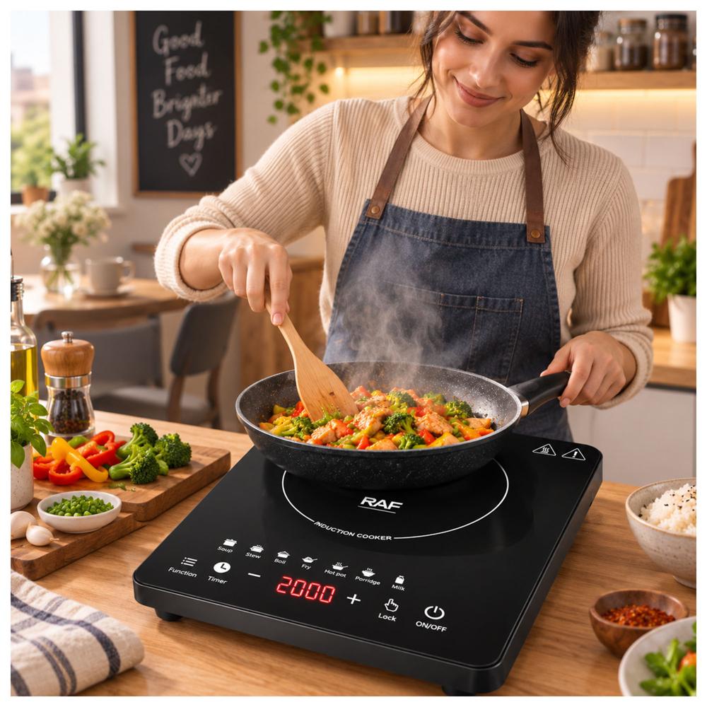 COCINA DE INDUCCIÓN PORTÁTIL DIGITAL 2200W CON PANEL TÁCTIL - 3