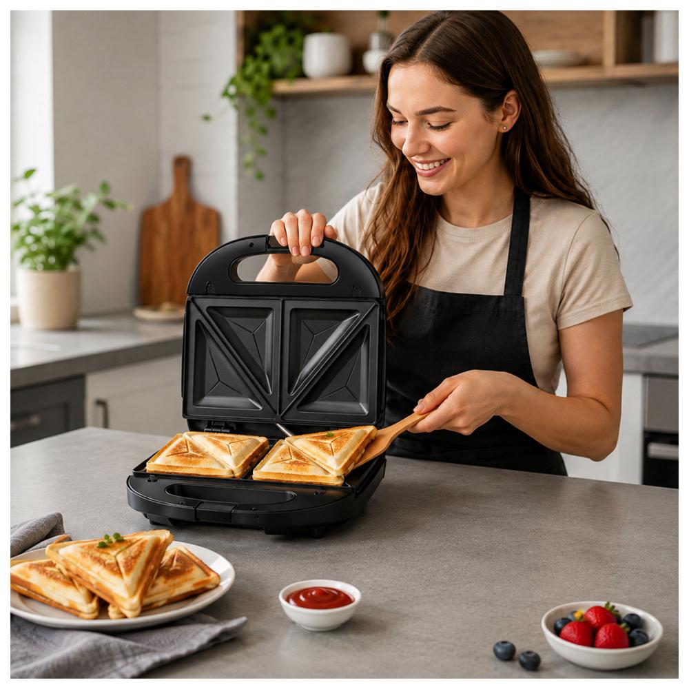 SANDWICHERA MULTIFUNCIONAL 6 EN 1 CON PLACAS INTERCAMBIABLES 850W - 3