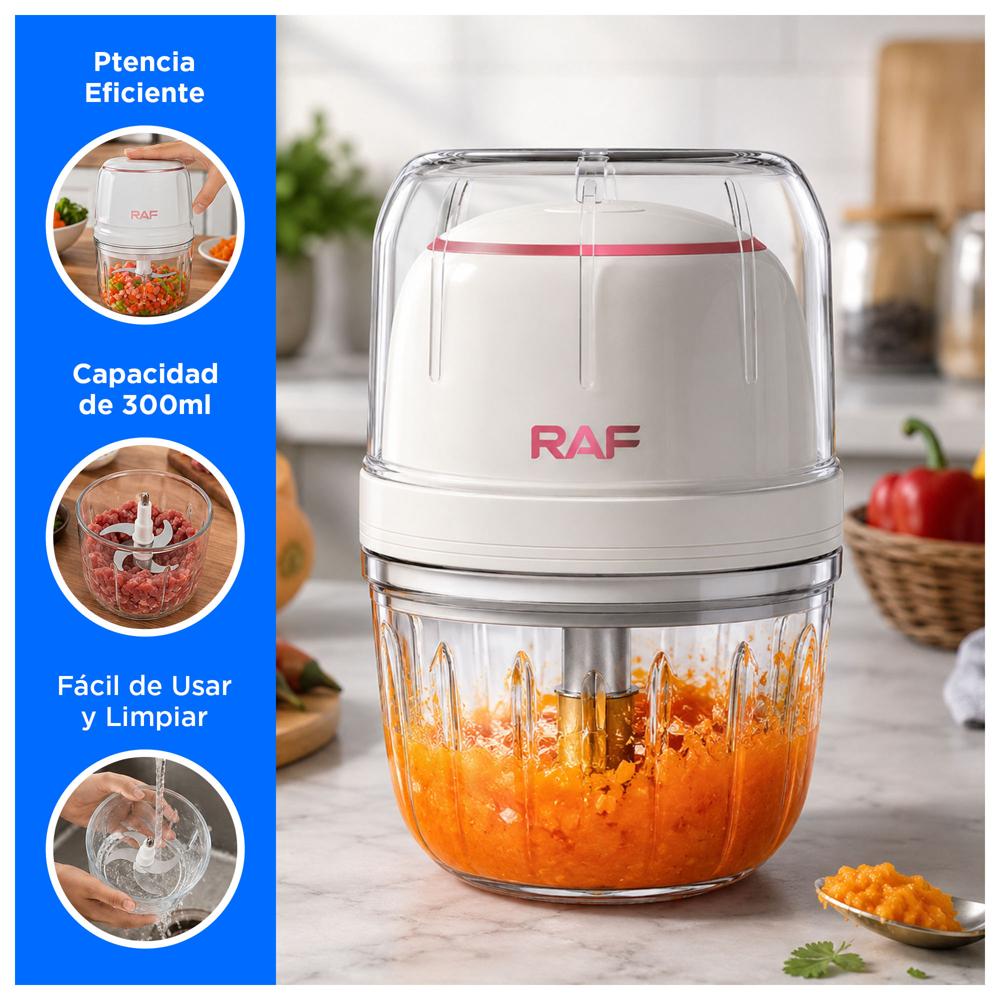 PROCESADOR DE ALIMENTOS PORTÁTIL RECARGABLE 300 ML 40 W - 2
