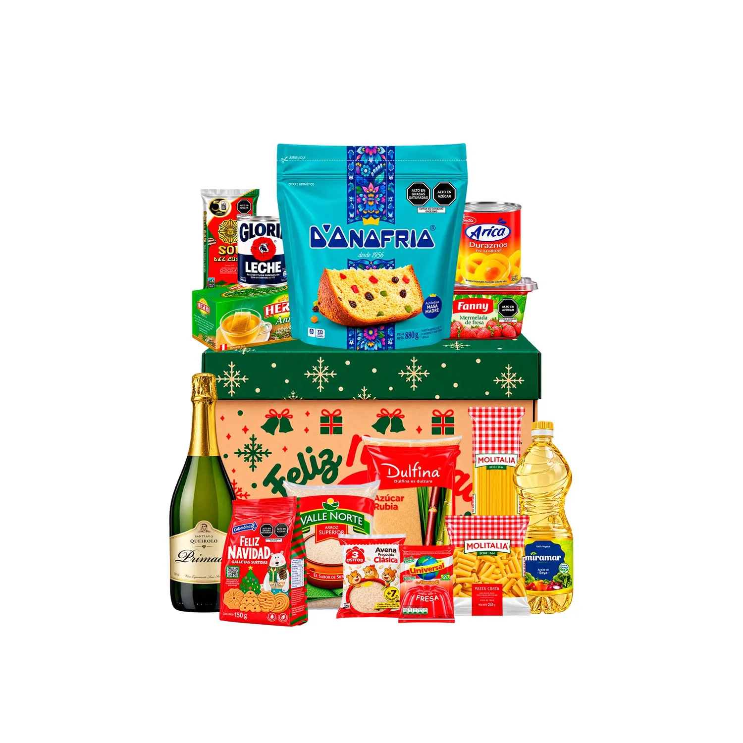 CANASTA NAVIDEÑA PREMIUM 1 DE 15 PRODUCTOS - 1