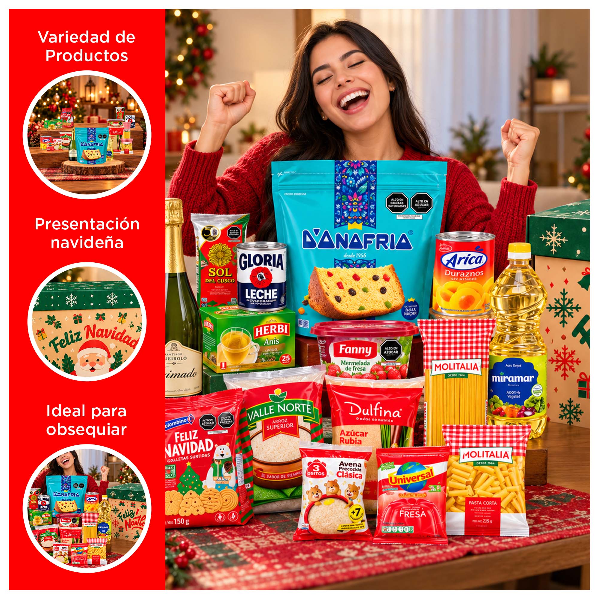 CANASTA NAVIDEÑA PREMIUM 1 DE 15 PRODUCTOS - 2