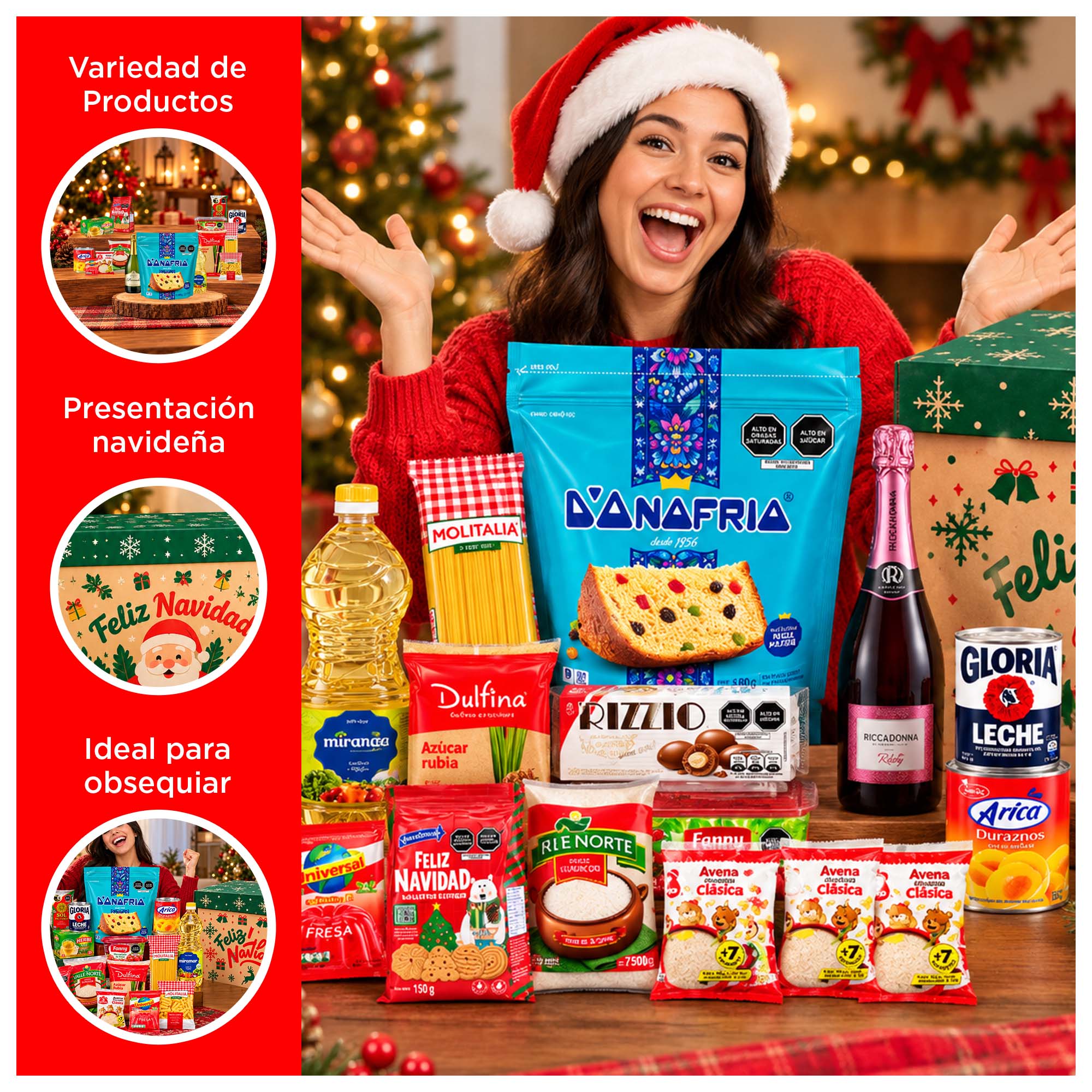 CANASTA NAVIDEÑA PREMIUM 2 DE 17 PRODUCTOS - 2