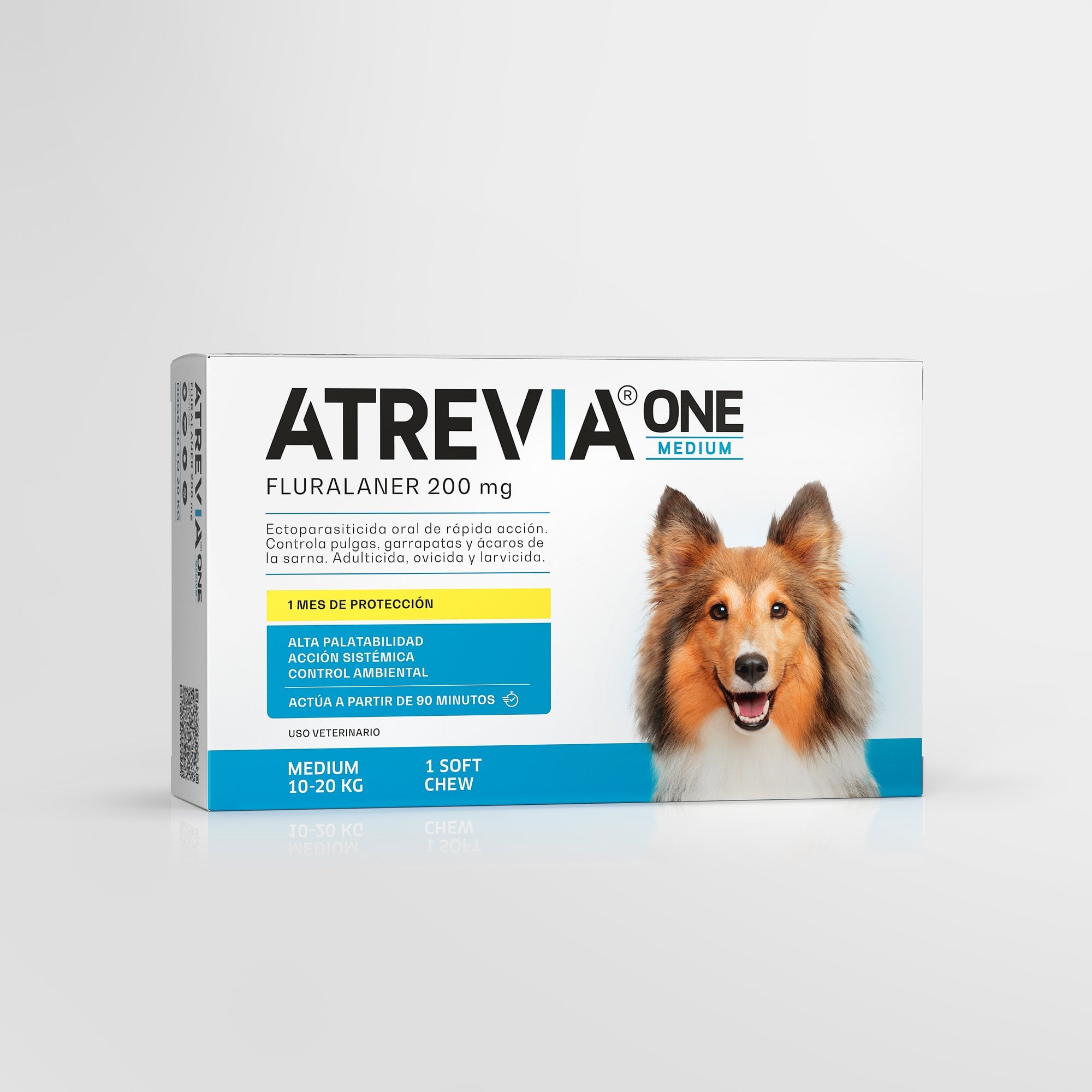 ANTIPULGAS PERRO ATREVIA 10-20KG ONE MEDIUM X 1 TABLETA - 1