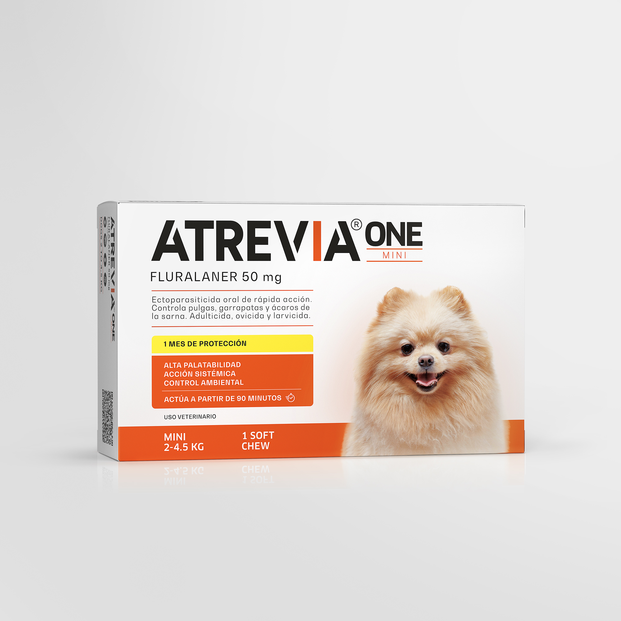 ANTIPULGAS PERRO ATREVIA 2-4.5KG ONE MINI X 1 TABLETA - 1