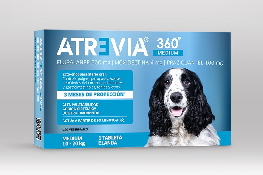 ANTIPULGAS PARA PERROS ATREVIA 360 MEDIUM 10 - 20 KG X 1 TAB - 1