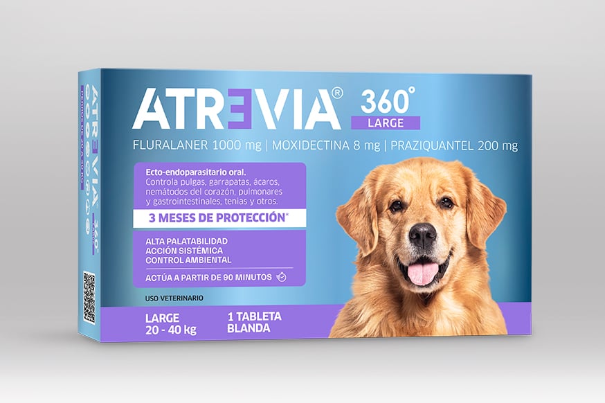 ANTIPULGAS PARA PERROS ATREVIA 360 LARGE 20 - 40 KG X 1 TAB - 1