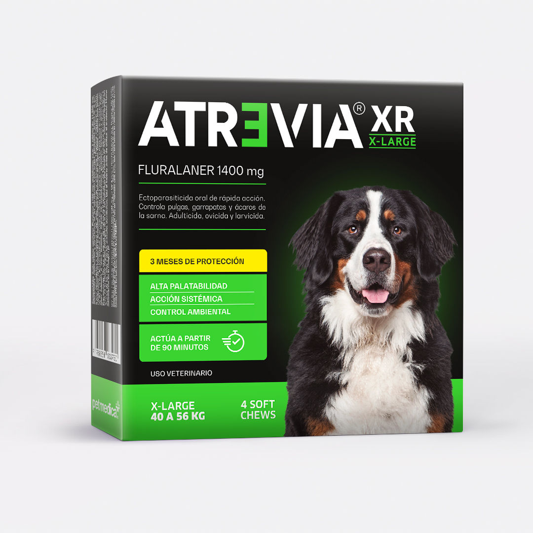 ANTIPULGAS PARA PERROS ATREVIA XR X-LARGE (40-56KG) X 4 TAB - 1