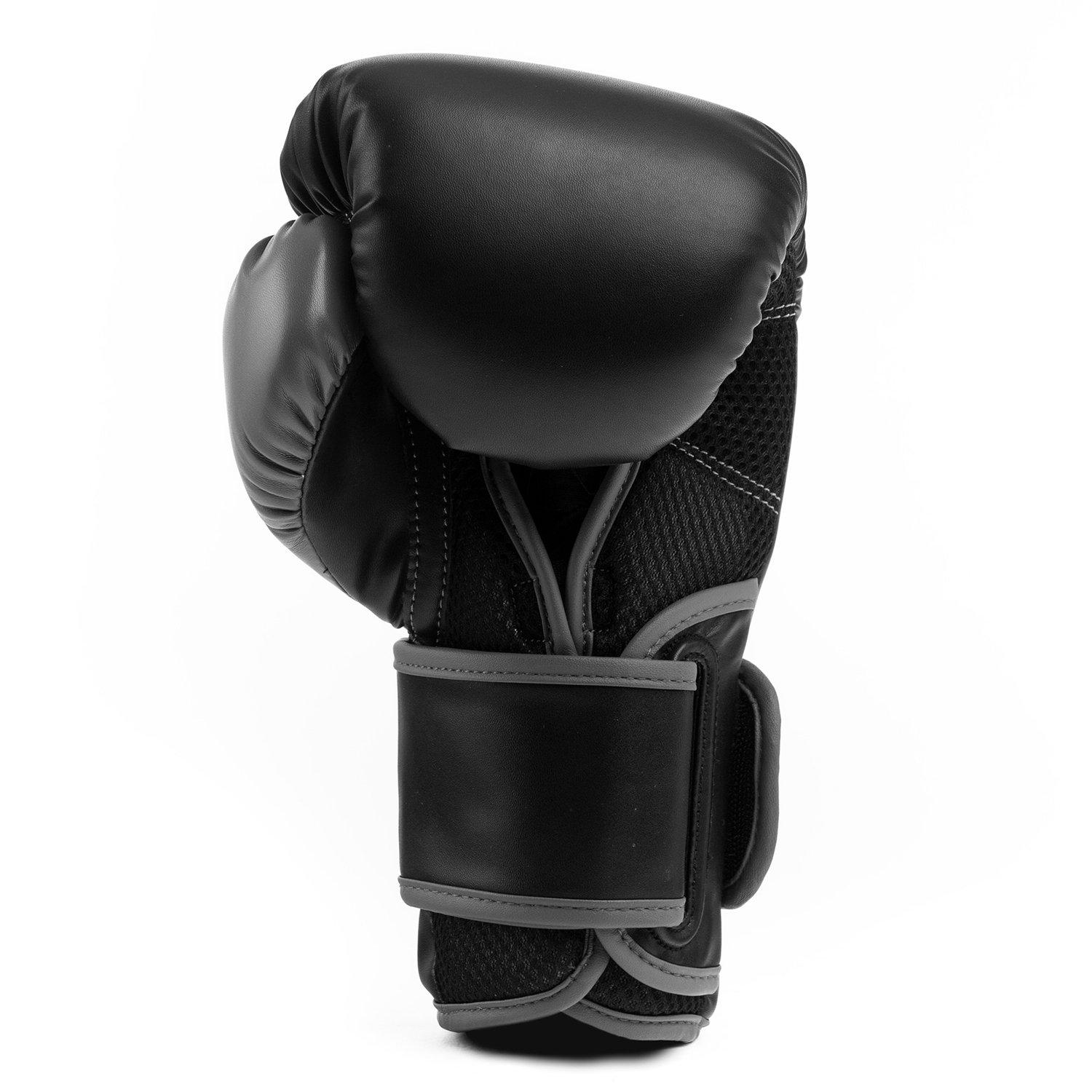 GUANTES BOXEO ECOCUERO EVERLAST P00002284 POWERLOCK 2 TR HOOK Y LOOP NEGRO - 3