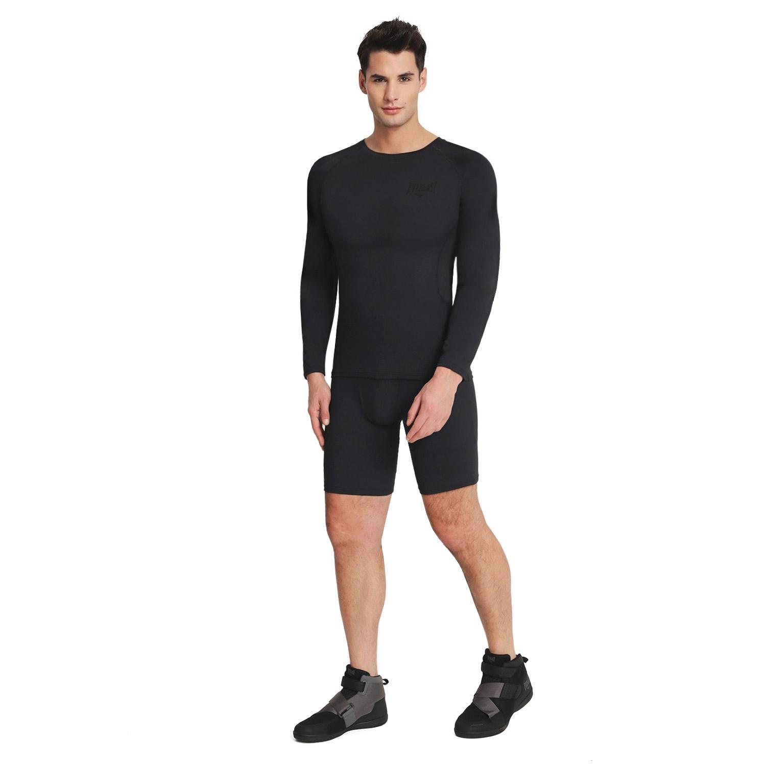 CALZA DE COMPRESIÓN CORTA NEGRO EVERLAST - 4