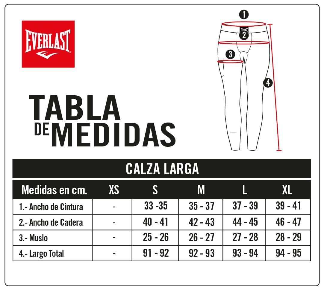 LICRA LARGA PUNCH NEGRO EVERLAST HOMBRE - 5