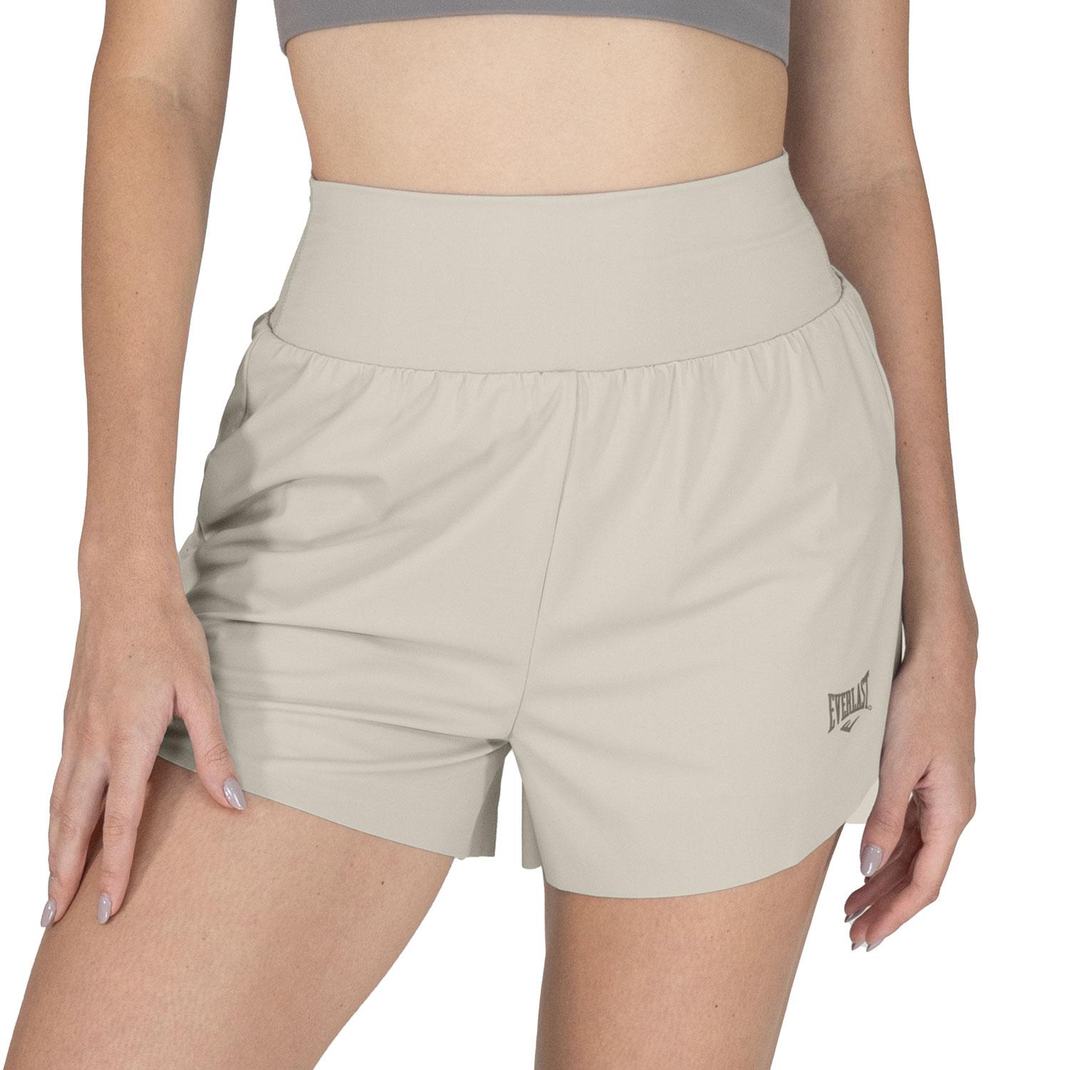 SHORT MUJER EVERLAST FLARE KHAKI - 1