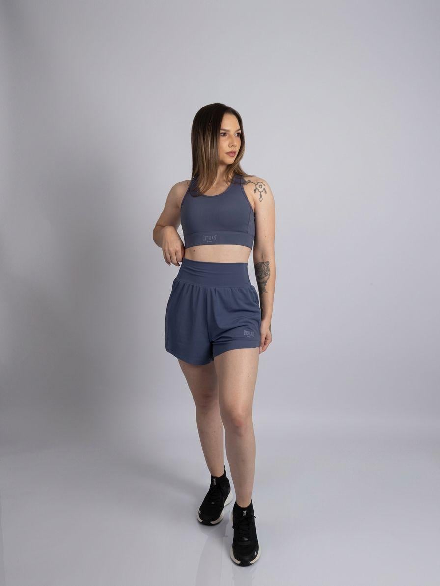 SHORT MUJER EVERLAST FLARE KHAKI - 1