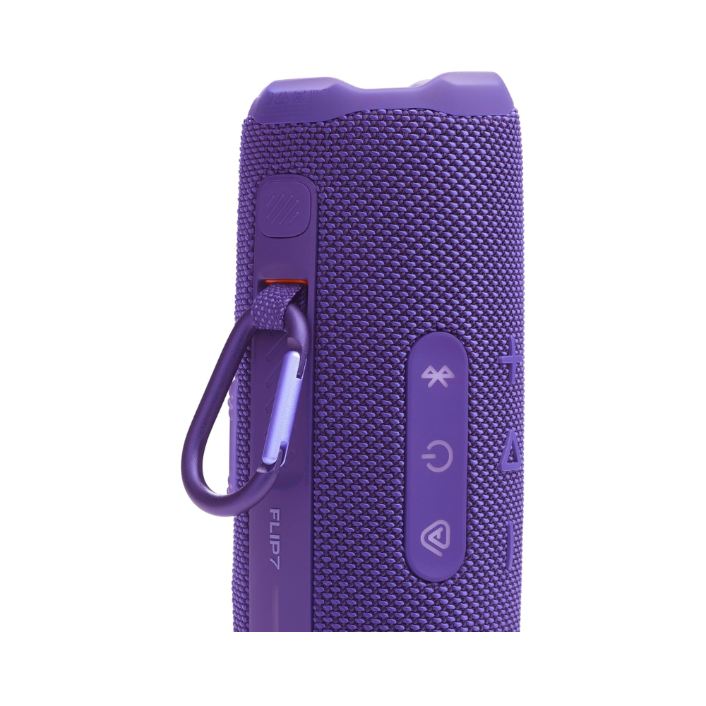 PARLANTE JBL FLIP 7 MORADO BLUETOOTH CON AURACAST Y RESISTENCIA IP68 - 4
