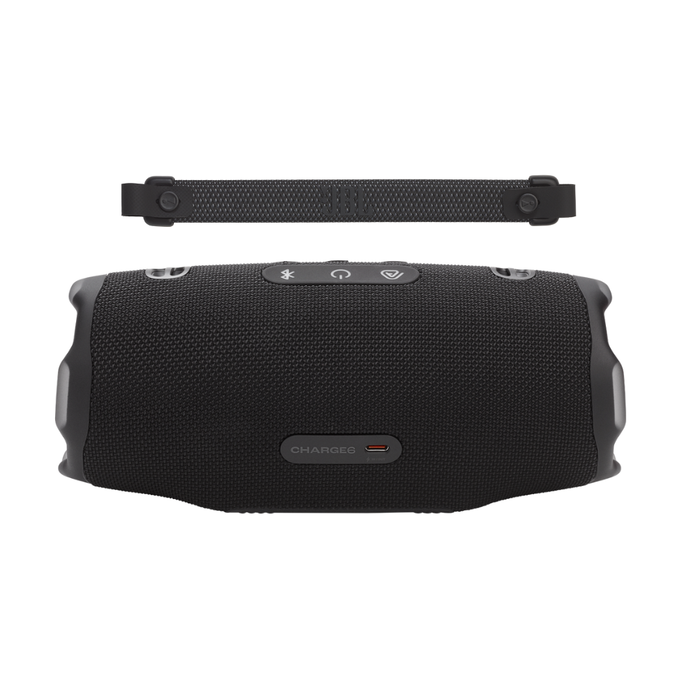 PARLANTE JBL CHARGE 6 BLACK IP68 BLUETOOTH CON POWERBANK Y AURACAST - 6
