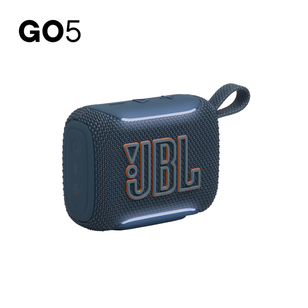 PARLANTE JBL GO5 AZUL CON LUZ AMBIENTAL CON EMPAREJAMIENTO AIRTOUCH - 1